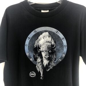 Vintage Authentic Native American T-shirt Single Stitch Warrior Brand USA Medium